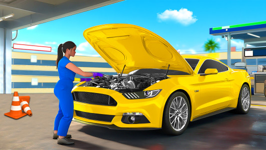 اسکرین شات 2 برنامه Gas Station Car Mechanic 2026