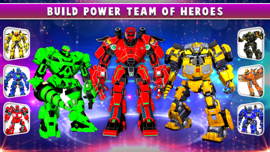 اسکرین شات 3 برنامه Monster Hero Robot Car Game