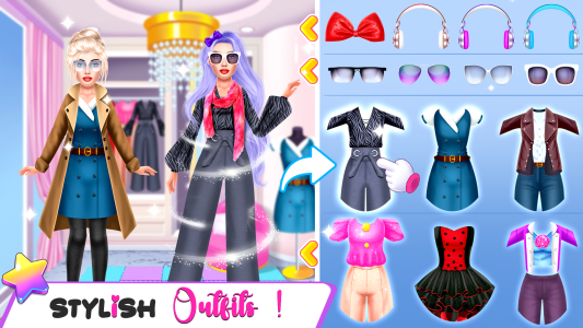 اسکرین شات 6 بازی Fashion Girl: Dressup & Hair