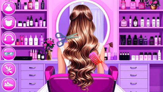 اسکرین شات 1 بازی Fashion Girl: Dressup & Hair