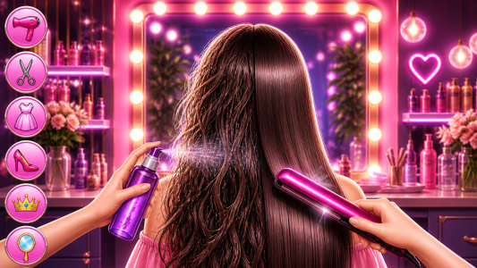 اسکرین شات 1 بازی Princess Hair Salon & Dress Up