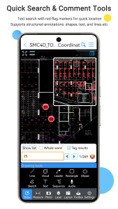 اسکرین شات 3 برنامه CAD Reader-View & Measure DWG
