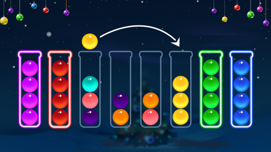 اسکرین شات 1 بازی Bubble Sort Color Puzzle