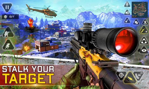 اسکرین شات 2 برنامه Sniper Gun Shooting game