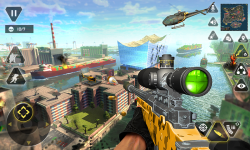 اسکرین شات 3 برنامه Sniper Gun Shooting game