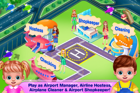 اسکرین شات 4 بازی Flight Attendants Airport Game