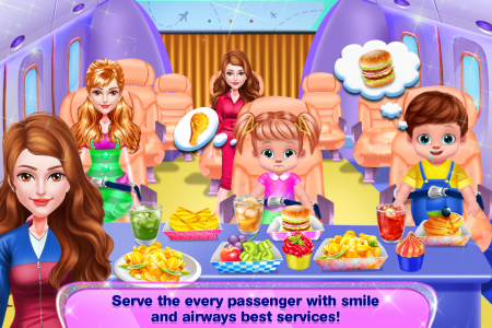 اسکرین شات 3 بازی Flight Attendants Airport Game