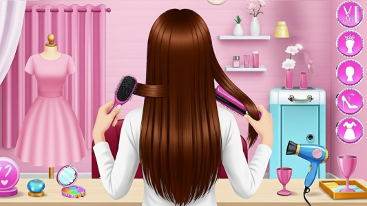 اسکرین شات 1 بازی Braided Hairs Games for Girls