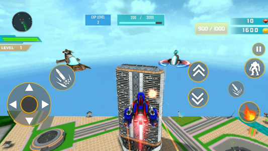 اسکرین شات 3 برنامه Space Robot Transform Games 3D