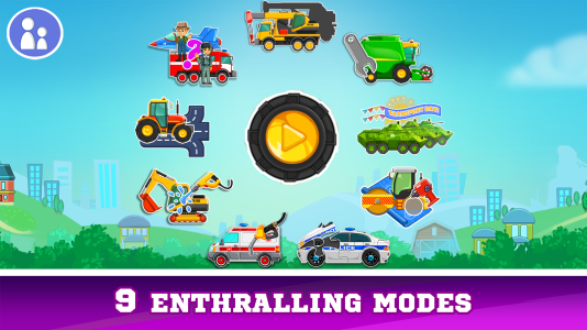 اسکرین شات 1 بازی Kids Cars Games build a truck