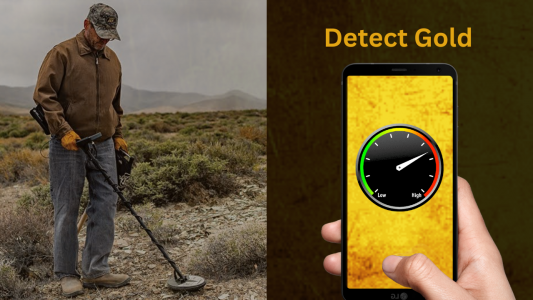 اسکرین شات 2 برنامه Gold - Metal Detector & Finder