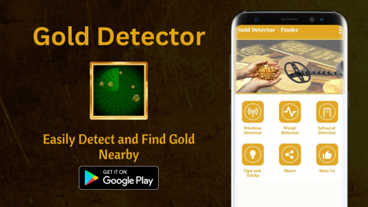اسکرین شات 1 برنامه Gold - Metal Detector & Finder