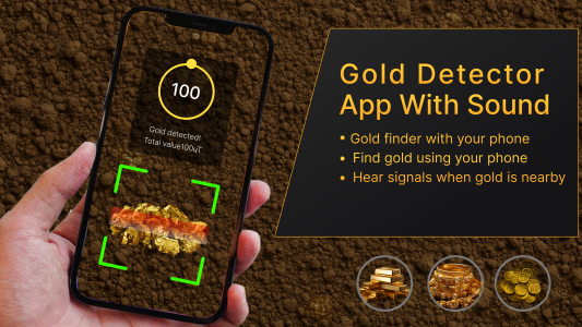 اسکرین شات 4 برنامه Metal Detector & Gold Detector