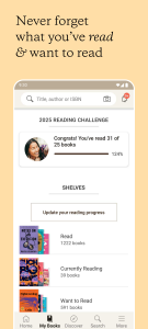 اسکرین شات 3 برنامه Goodreads: Book Tracker & More