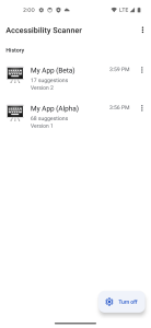 اسکرین شات 6 برنامه Accessibility Scanner
