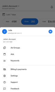 اسکرین شات 4 برنامه Google Ads