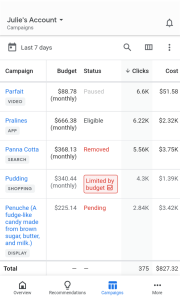 اسکرین شات 3 برنامه Google Ads