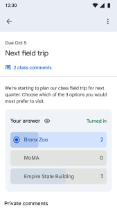 اسکرین شات 6 برنامه Google Classroom