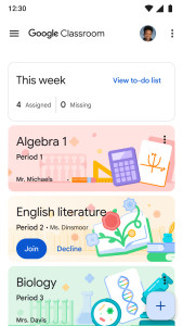 اسکرین شات 5 برنامه Google Classroom