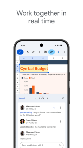 اسکرین شات 1 برنامه Google Sheets
