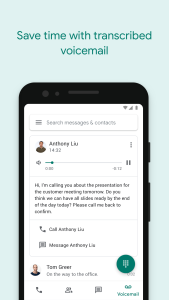 اسکرین شات 4 برنامه Google Voice