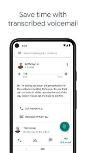 اسکرین شات 4 برنامه Google Voice