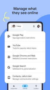 اسکرین شات 3 برنامه Google Family Link