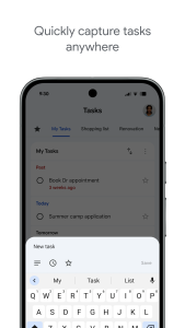 اسکرین شات 1 برنامه Google Tasks