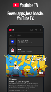 اسکرین شات 1 برنامه YouTube TV: Live TV & more