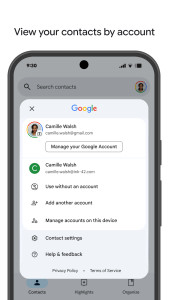 اسکرین شات 3 برنامه گوگل کانتکتس (Contacts)