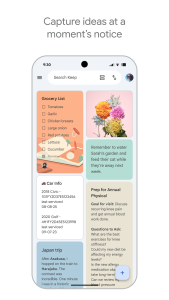 اسکرین شات 1 برنامه ‫Google Keep: یادداشت و فهرست