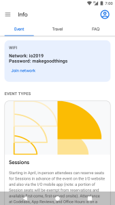 اسکرین شات 4 برنامه Google I/O 2019