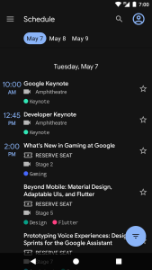 اسکرین شات 5 برنامه Google I/O 2019
