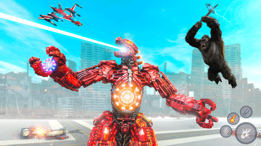اسکرین شات 4 بازی Gorilla Robot Car: Robot Games