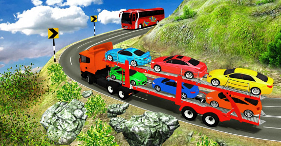 اسکرین شات 4 بازی cargo truck simulator car game