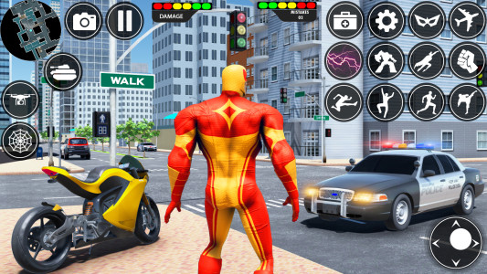اسکرین شات 3 برنامه Spider Hero Man Rope Hero Game