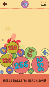 اسکرین شات 1 بازی 2048: Color Balls