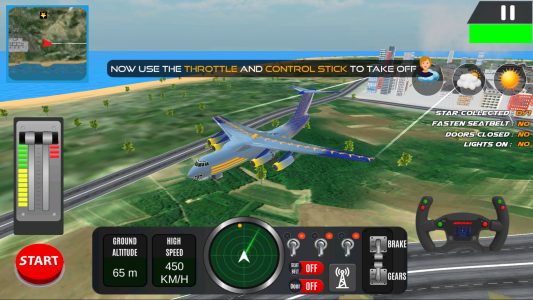 اسکرین شات 5 بازی City Airplane Flight Simulator
