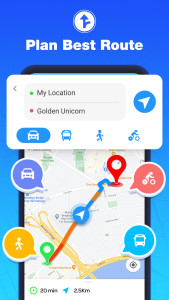 اسکرین شات 1 برنامه GPS Navigation - Route Finder