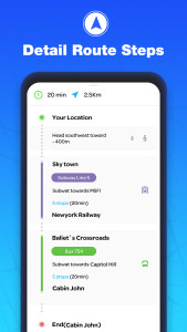 اسکرین شات 6 برنامه GPS Navigation - Route Finder