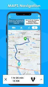 اسکرین شات 1 برنامه GPS Maps Navigation Traffic