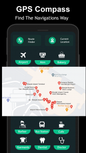 اسکرین شات 6 برنامه GPS Compass Direction finder