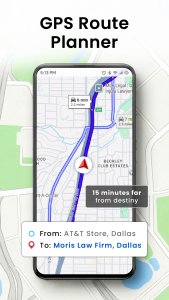 اسکرین شات 1 برنامه GPS Navigation - Route Planner