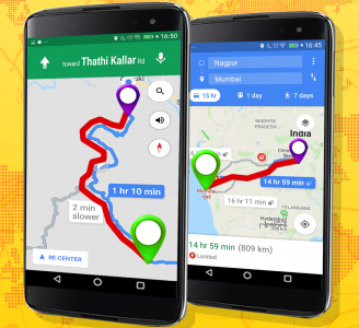 اسکرین شات 4 برنامه GPS Route Finder and Location