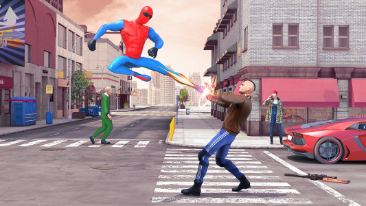 اسکرین شات 5 برنامه Rope SuperHero Rescue Mission