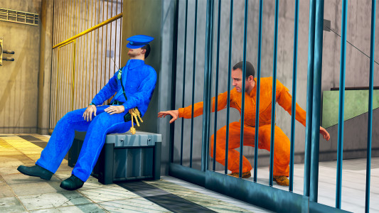 اسکرین شات 1 برنامه Prison Escape- Jail Break Game