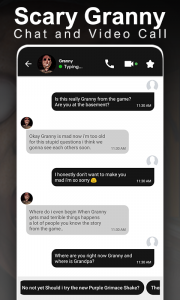 اسکرین شات 1 برنامه Granny's Fake Chat Video Call