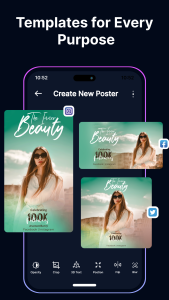 اسکرین شات 2 برنامه Flyer Maker, Poster & Banner
