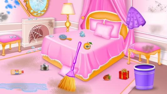 اسکرین شات 4 بازی princess house cleanup girls