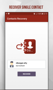 اسکرین شات 5 برنامه Recover Deleted Contacts